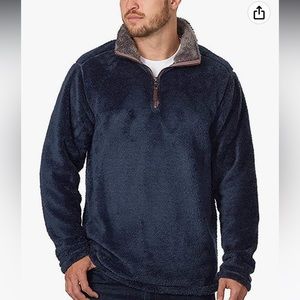 Men’s L Pullover Half Zip Sherpa!